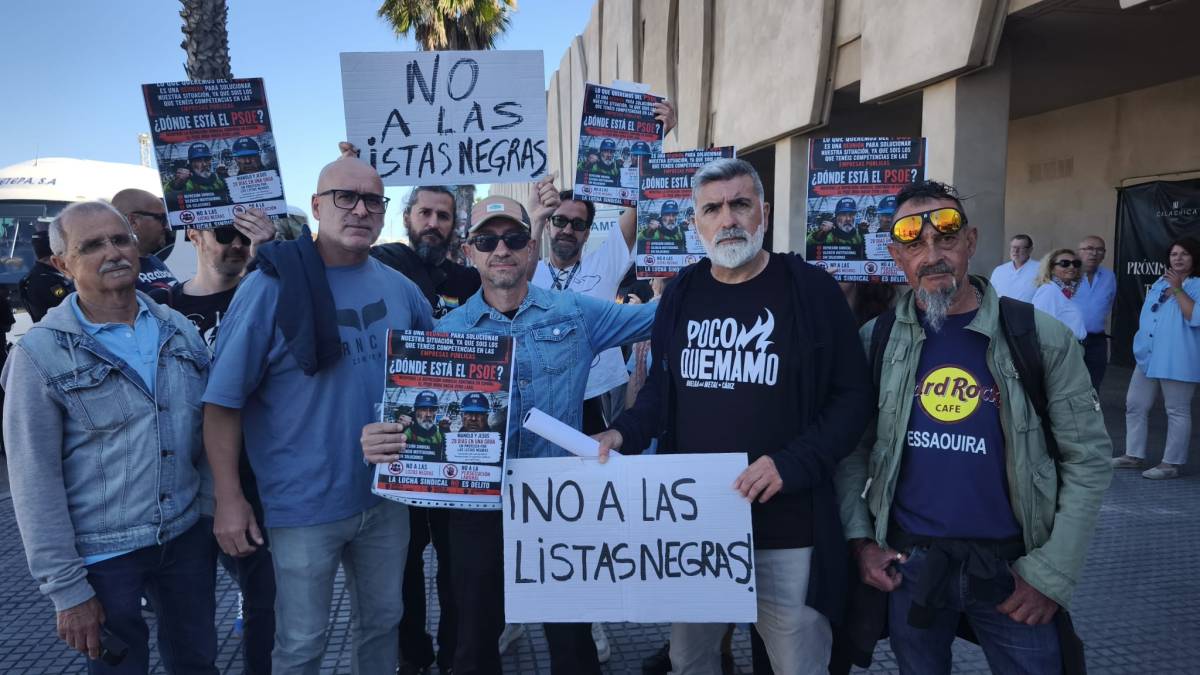 Los soldadores que denuncian las listas negras en el metal de Cádiz llevan su caso al secretario de Estado de Trabajo: 