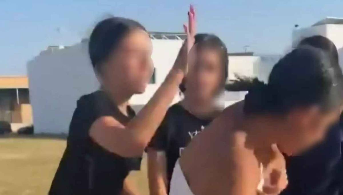 Una imagen de la agresión de un grupo de cuatro niñas a otra menor. - 