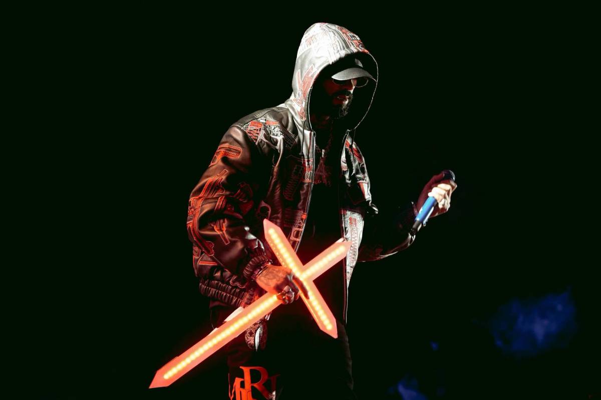 Anuel, en su actuación en el Puro Latino Fest en El Puerto.