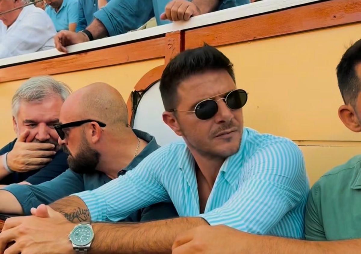 Vizcaíno, Beardo y Joaquín, en los toros en El Puerto el año pasado. - 