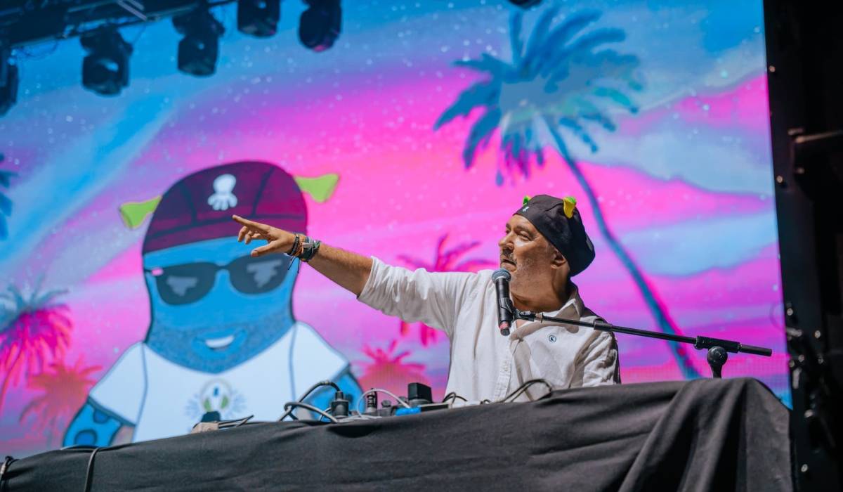 `El Pulpo`, maestro de ceremonias en la noche de rock español en el Tío Pepe Festival en Jerez - `El Pulpo`, maestro de ceremonias en la noche de rock español en el Tío Pepe Festival en Jerez
