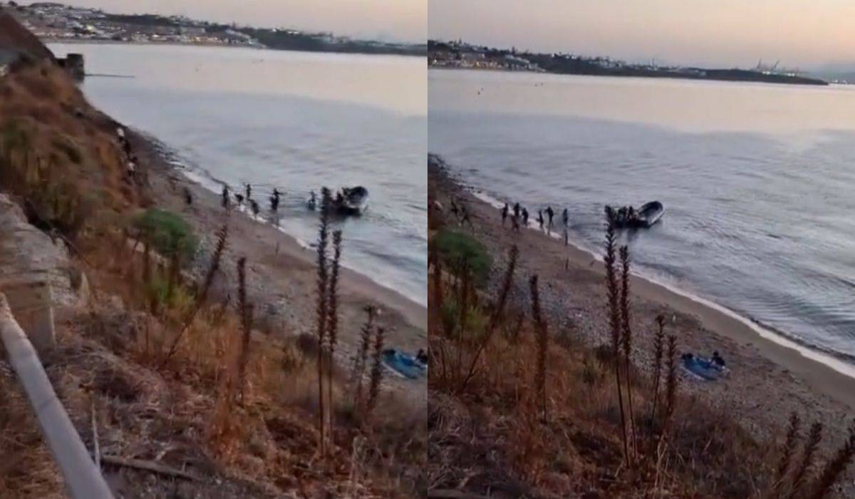 Desembarcos a toda velocidad en las playas de Algeciras y La Línea, ante la mirada de los vecinos