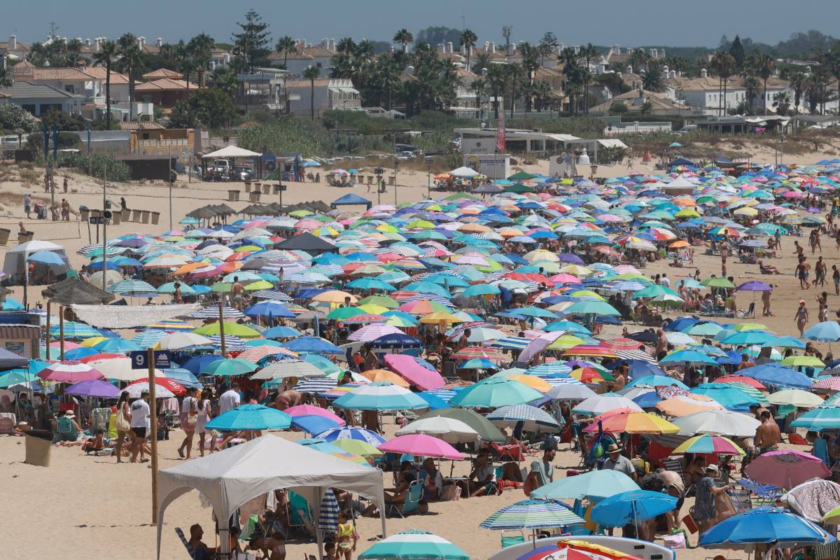 Playa de la Barrosa 2 de agosto 