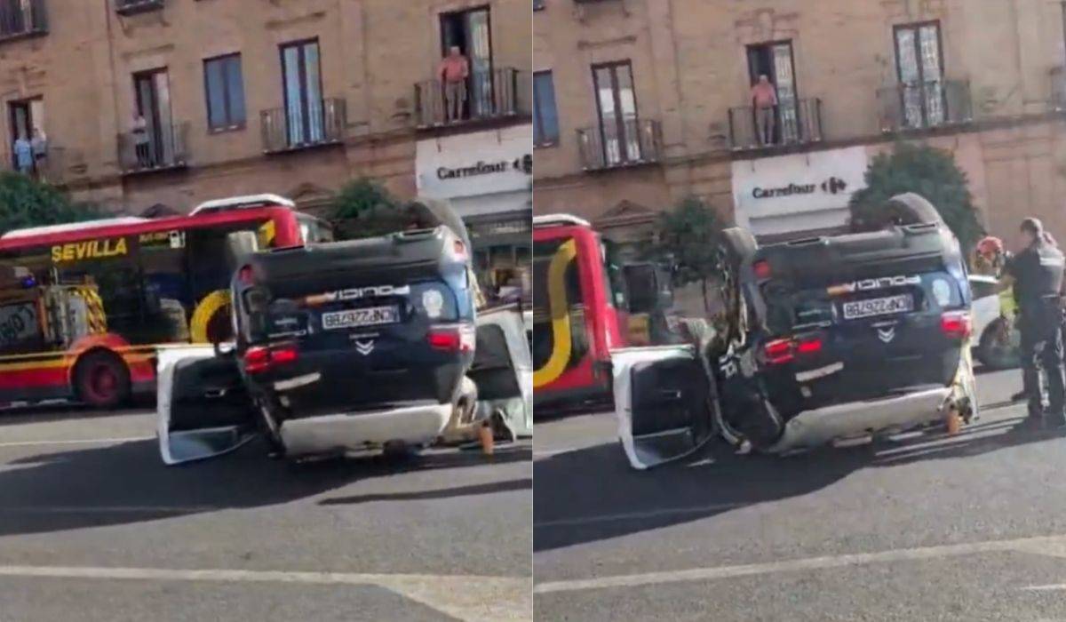 Cortan José Laguillo tras volcar una patrulla de la Policía Nacional - Cortan José Laguillo tras volcar una patrulla de la Policía Nacional