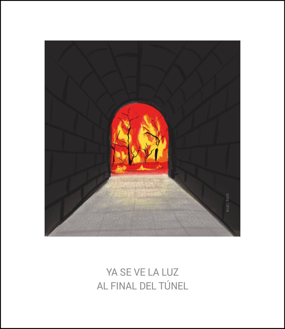 `Incendios`, por Miguel Parra. - `Incendios`, por Miguel Parra.