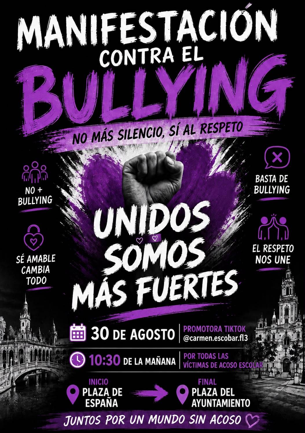 Convocatoria para la manifestación contra el bullying. - Convocatoria para la manifestación contra el bullying.