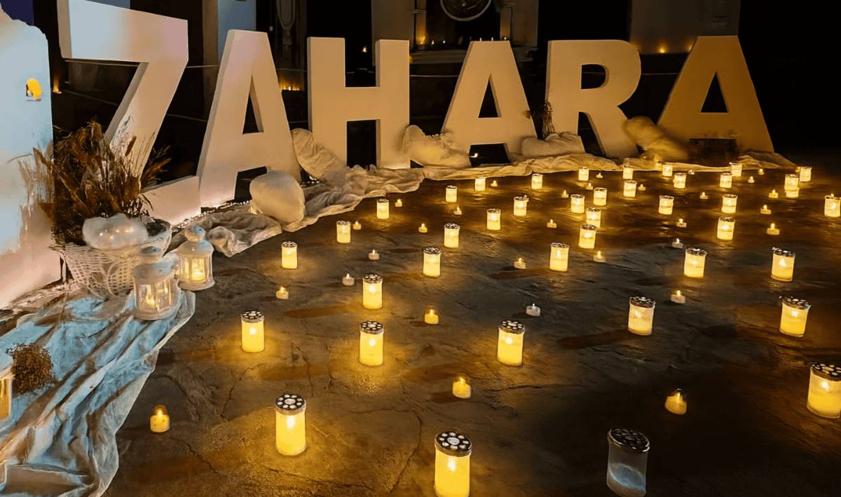 Zahara de la Sierra enciende más de mil velas en su Noche en Blanco. - 