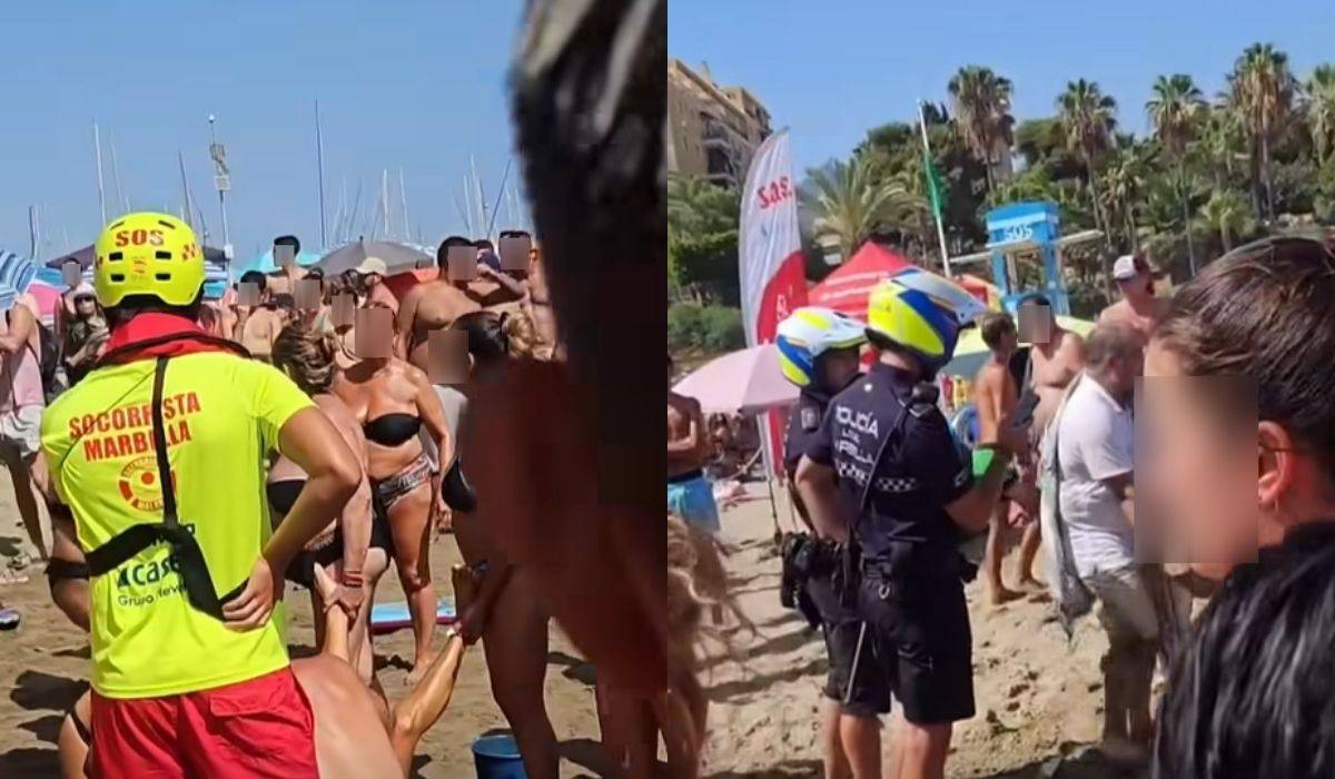 De la playa al arresto: una pareja expulsada tras pelear ante numerosos bañistas en Málaga