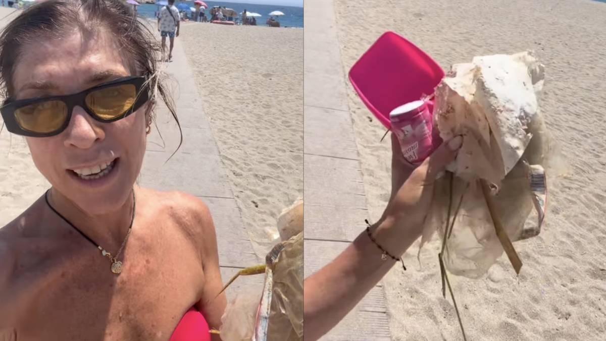 La actriz Eva Isanta, indignada tras un baño en la playa de Almería: 