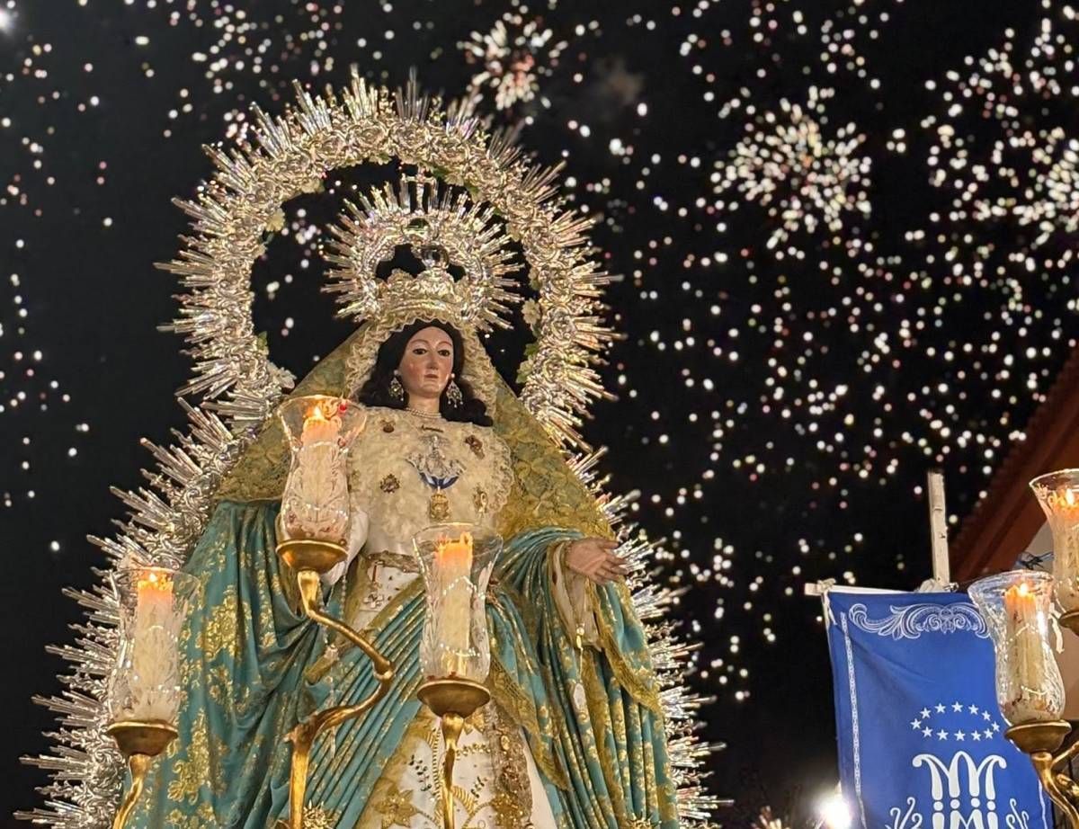 Huévar elimina la pirotecnia de la procesión de su patrona ante el riesgo de incendios