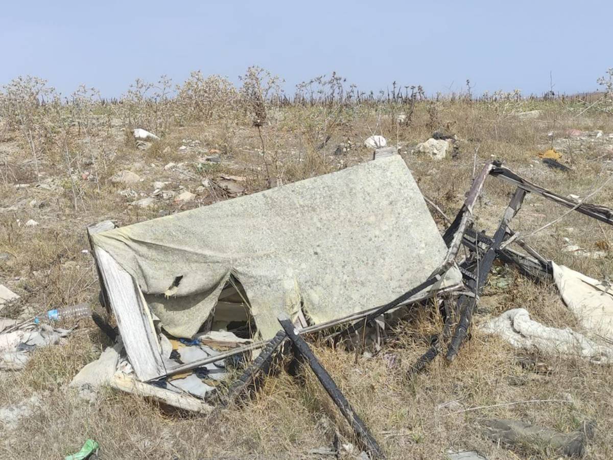 Basura en la Cañada Real