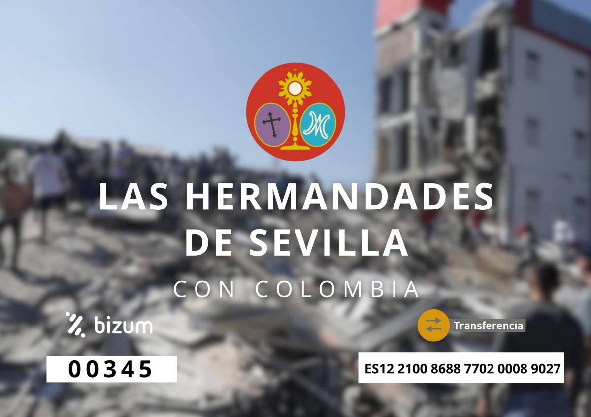El Consejo de Hermandades de Sevilla moviliza a las cofradías en apoyo a Colombia