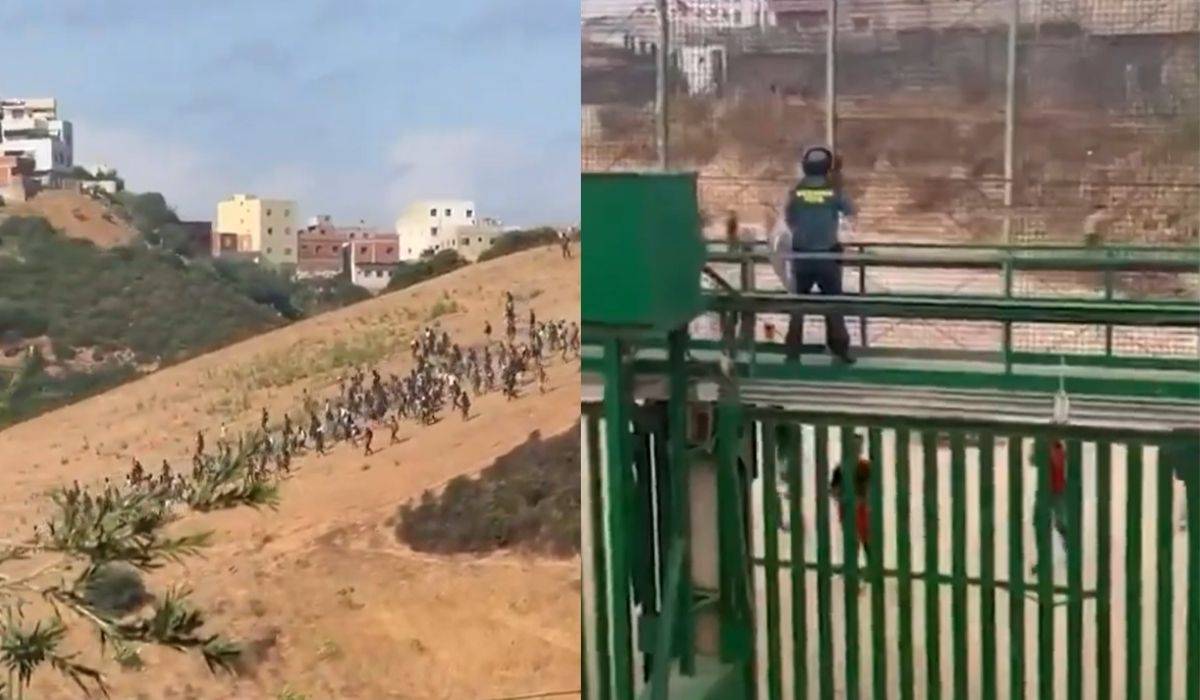 Cientos de personas intentan cruzar la frontera a Ceuta y Marruecos frustra varios intentos
