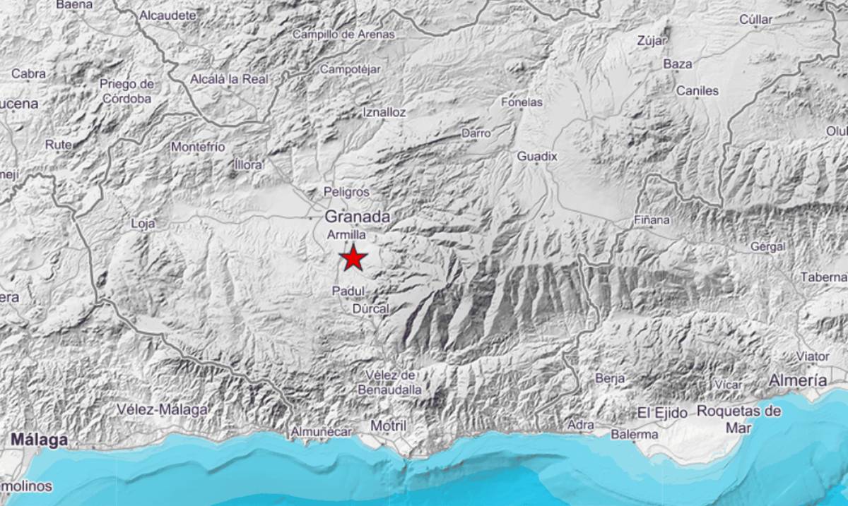 Un segundo terremoto de magnitud 4,6 sacude Granada: el temblor se siente en buena parte de Andalucía