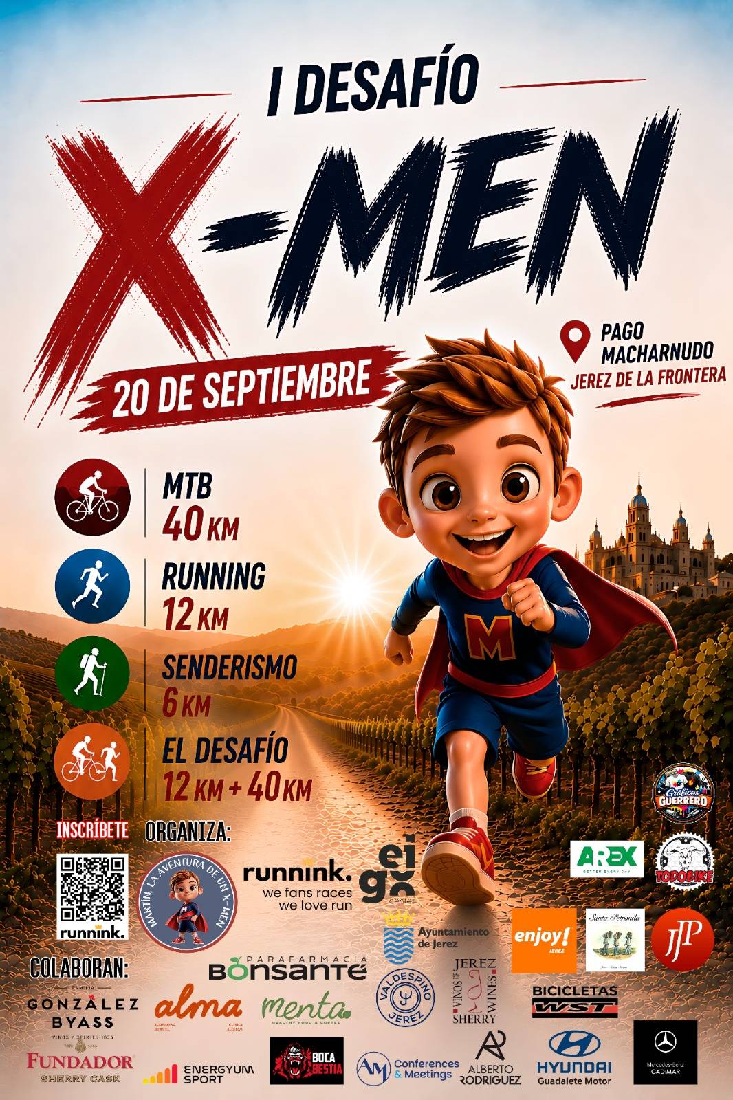 Cartel del I Desafío X-Men en Jerez - Cartel del I Desafío X-Men en Jerez