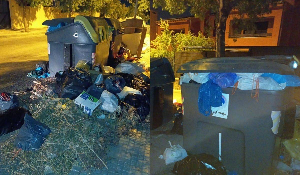 Denuncian exceso de basura en contenedores de la laguna de Torrox de Jerez: "Con el calor genera malos olores, insectos..."