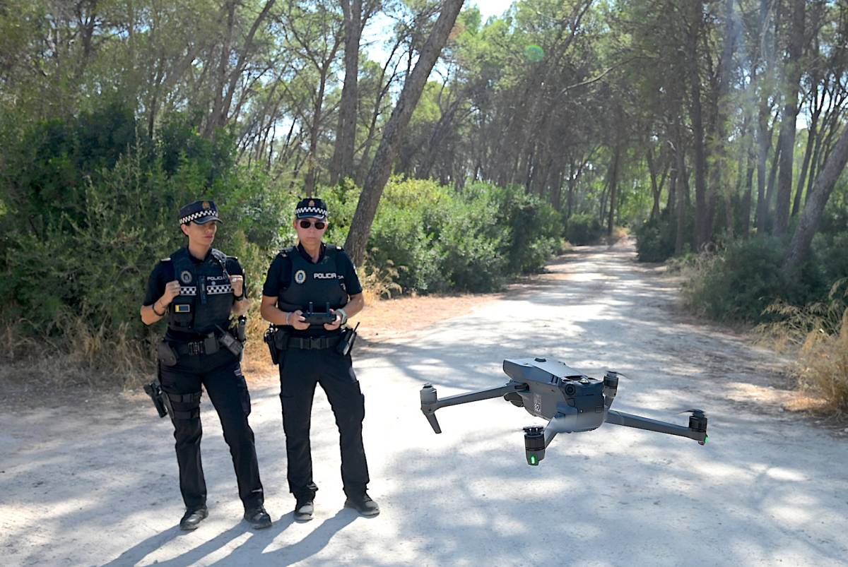 Drones vigilan el Jerez rural ante el riesgo de incendios - Drones vigilan el Jerez rural ante el riesgo de incendios