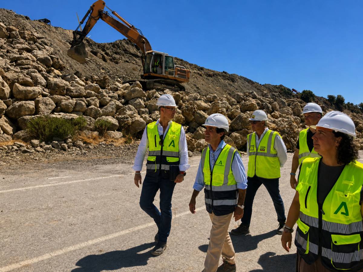 Más de 20 trabajadores, 10 millones y 180 pilotes para reparar la autovía Jerez-Los Barrios