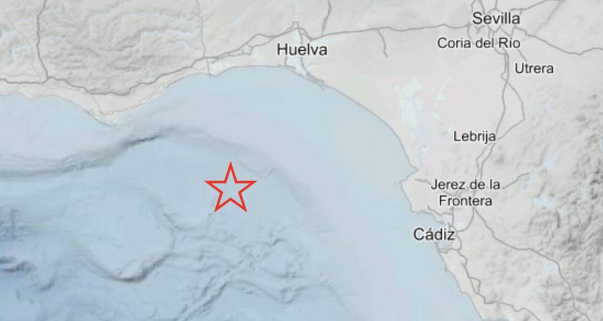 Un terremoto de 2,5 grados se siente en el Golfo de Cádiz este domingo 