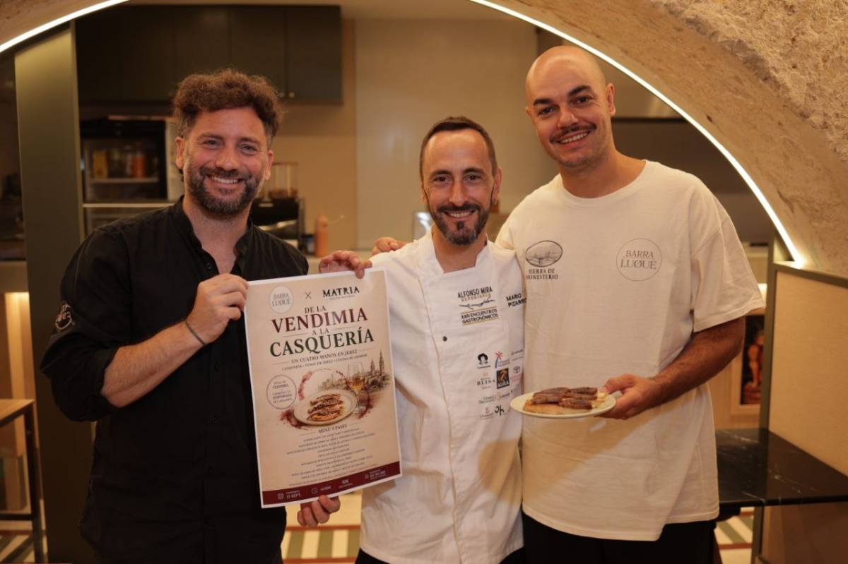 Barra Luque y Matria unen sus cocinas con sangre 'aliñá', lengua teriyaki y rabo de toro en Jerez