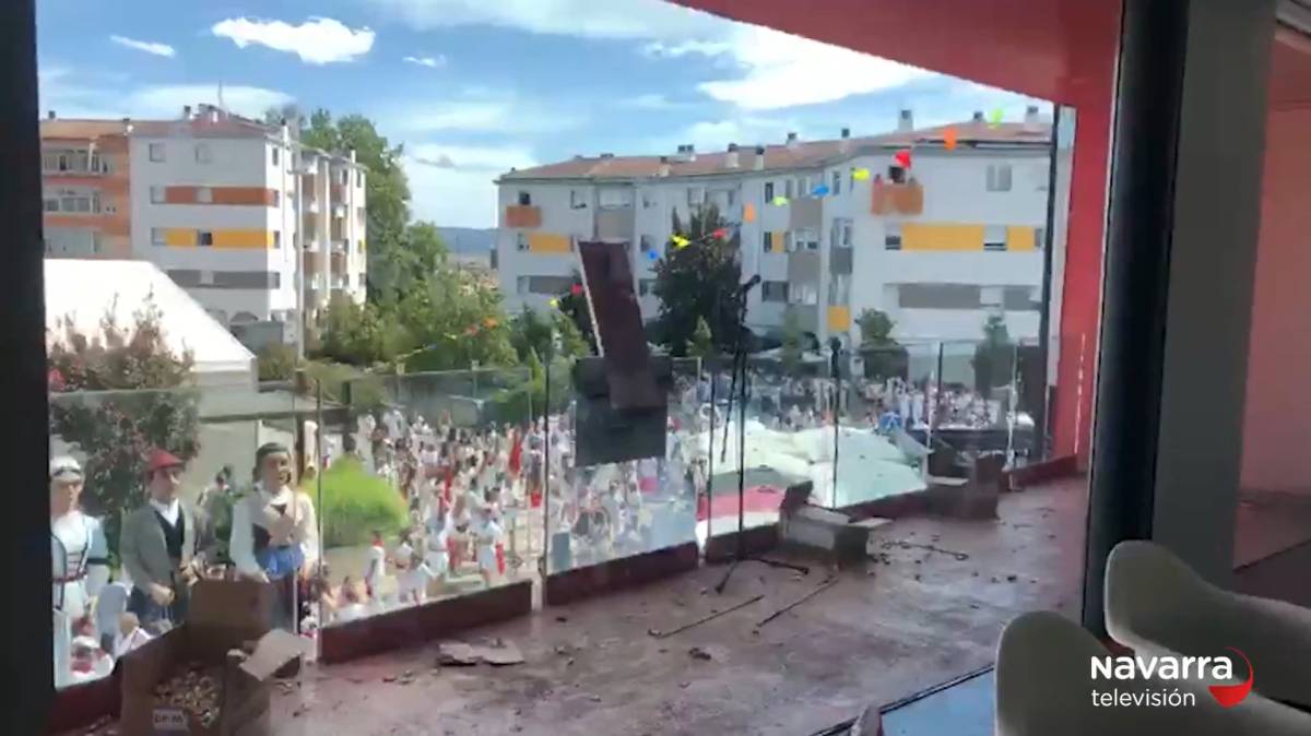 Un chupinazo 'fallido' y la explosión de varios cohetes provocan 50 heridos en un pueblo de Navarra