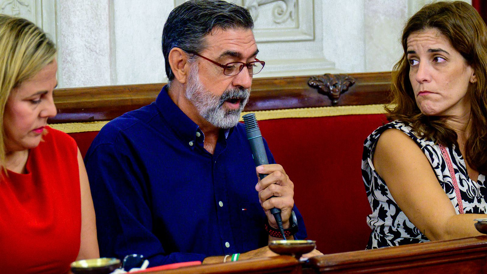 El concejal de Movilidad, José Manuel Verdulla, en el pleno.