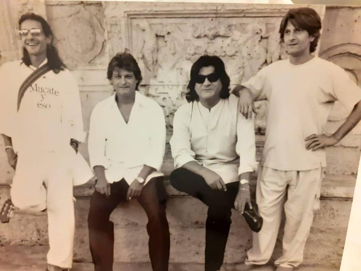 Imagen del archivo familiar de los Sordera. De izquierda a derecha, José Soto 'Sorderita', Enrique Soto, Vicente Soto y Manuel Soto 'El Bo'