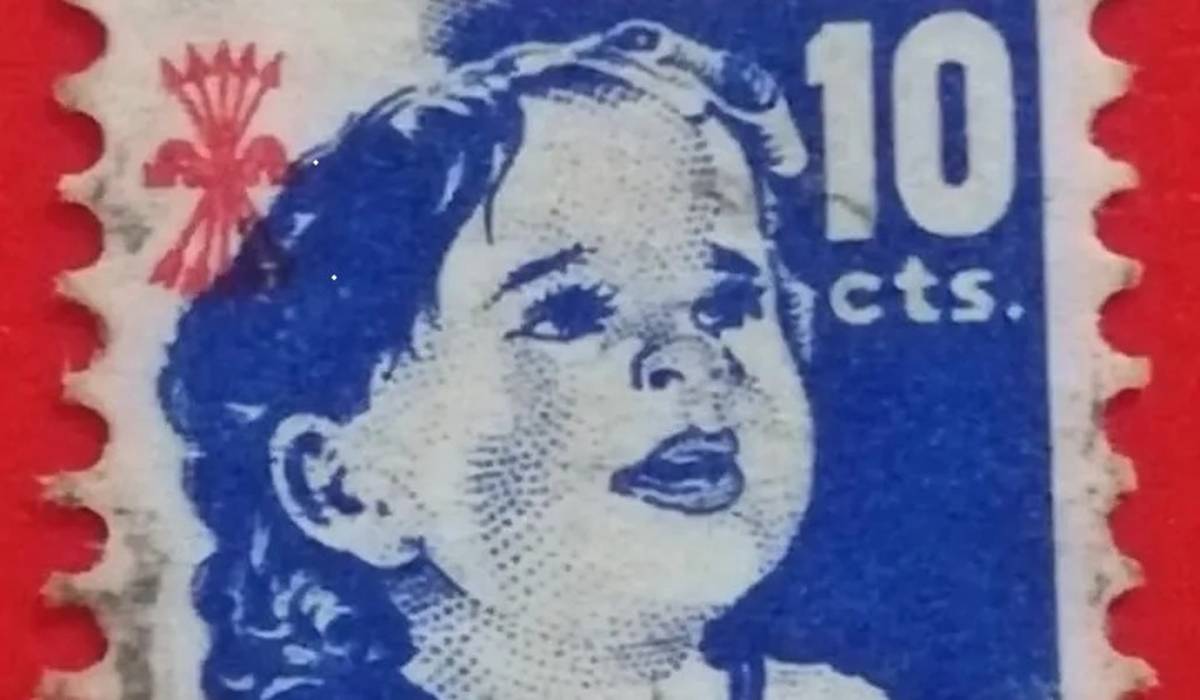 Sello de una postulación del Auxilio Social falangista - Sello de una postulación del Auxilio Social falangista
