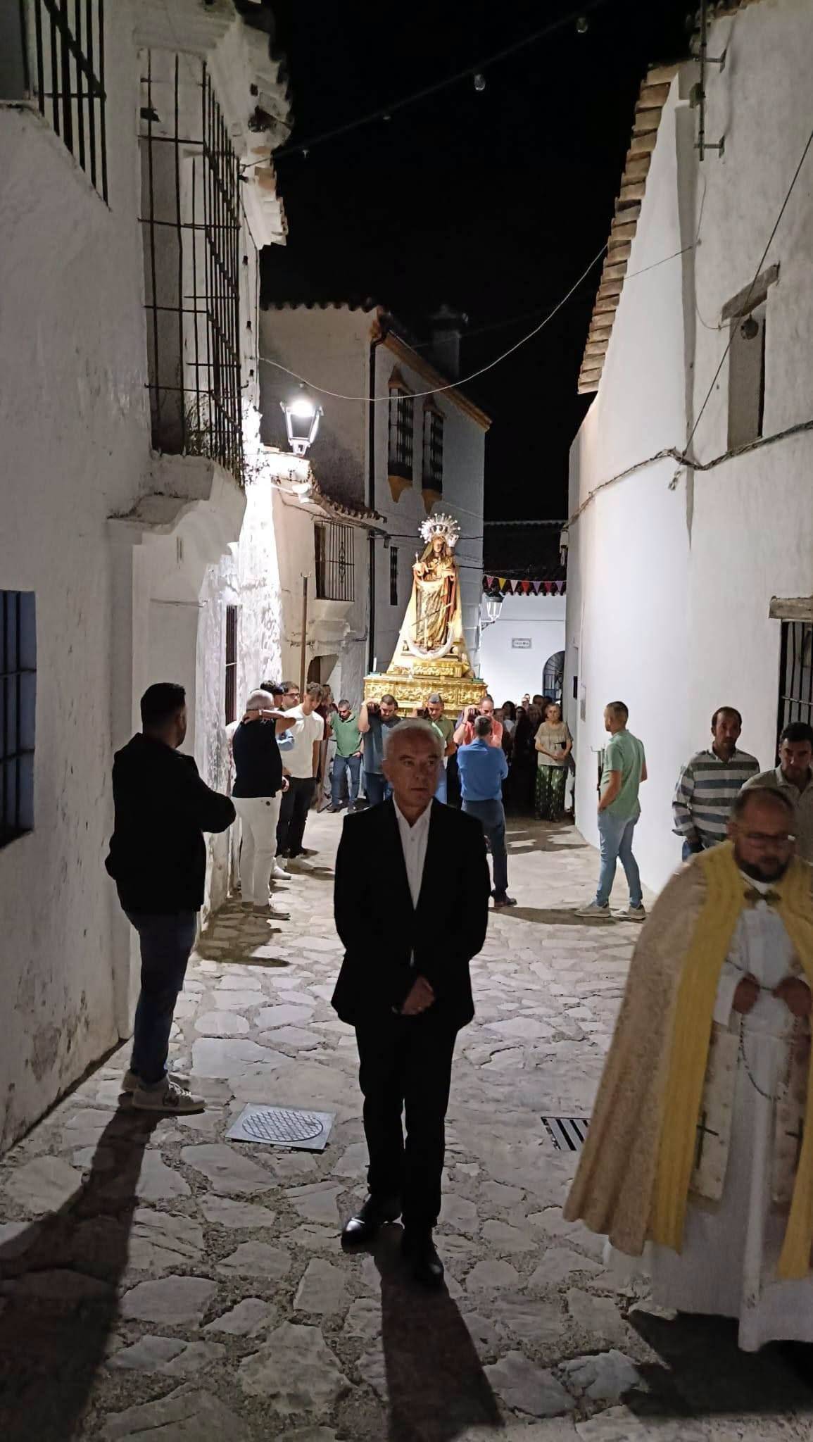 Un momento de la procesión, esta pasada madrugada.