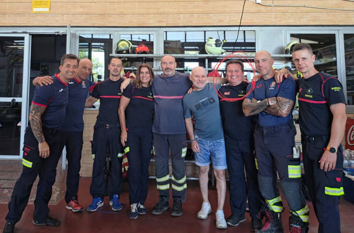 La última guardia de 'Litri': se jubila uno de los jefes de bomberos del Aljarafe