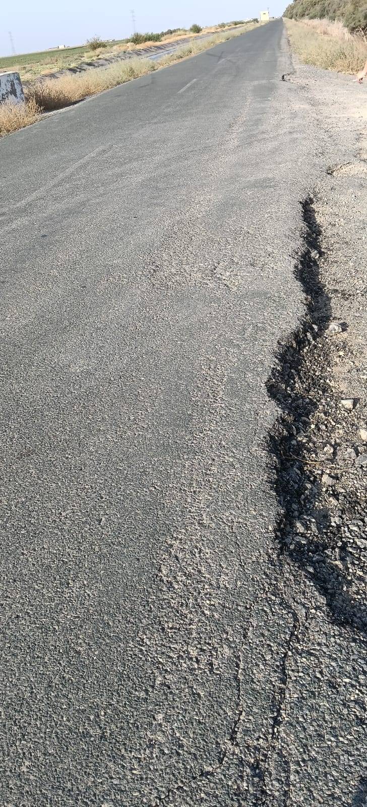 Estado de la carretera en que derrapó. - Estado de la carretera en que derrapó.