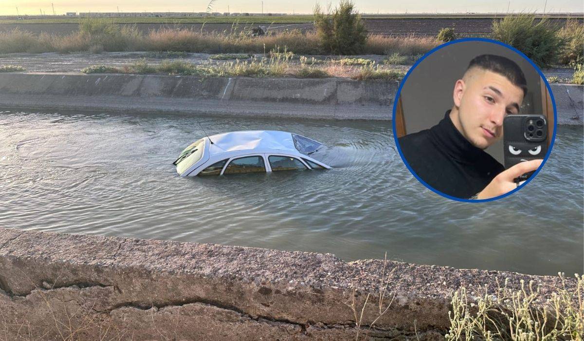 Un joven cae con su coche a un canal lleno de agua en Las Cabezas y salva su vida 'in extremis': 