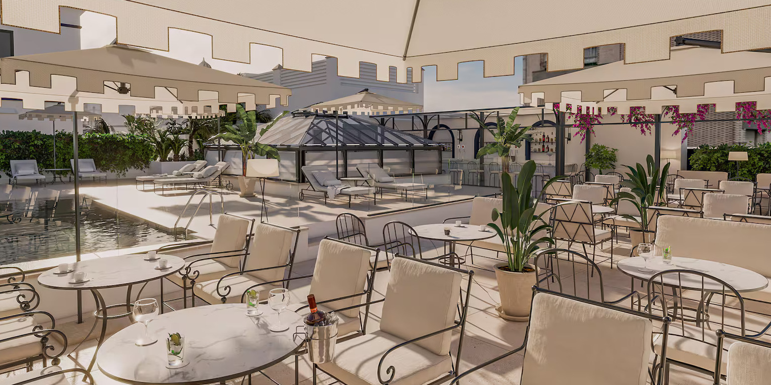 La terraza del hotel Casa Alameda 1760. - Melia.com La terraza del hotel Casa Alameda 1760.