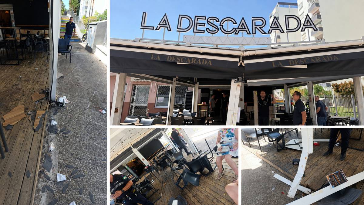 La Descarada, en El Puerto, tras arrollar un coche su terraza, dejando seis heridos: 