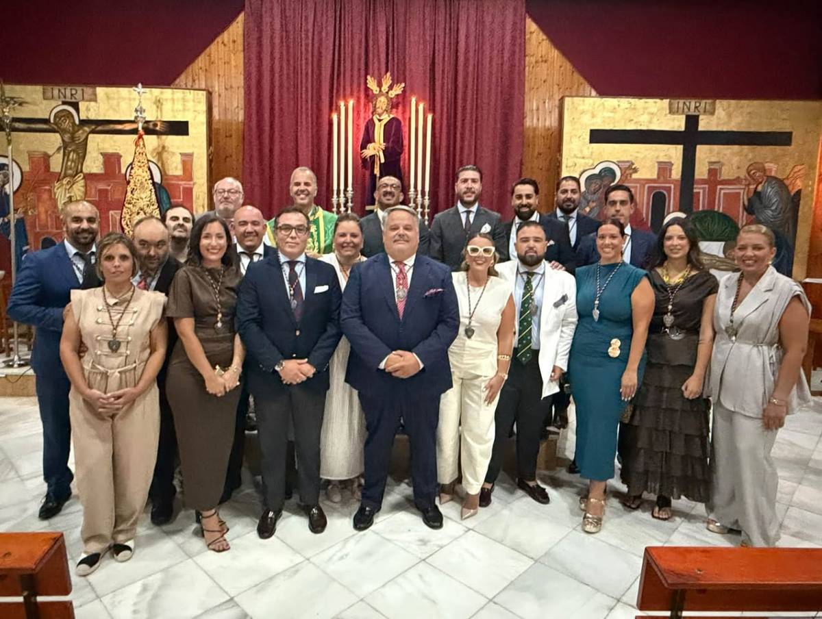 Abraham Lanza toma posesión al frente de la Hermandad del Soberano Poder con el sueño de un palio para la Virgen de las Mercedes