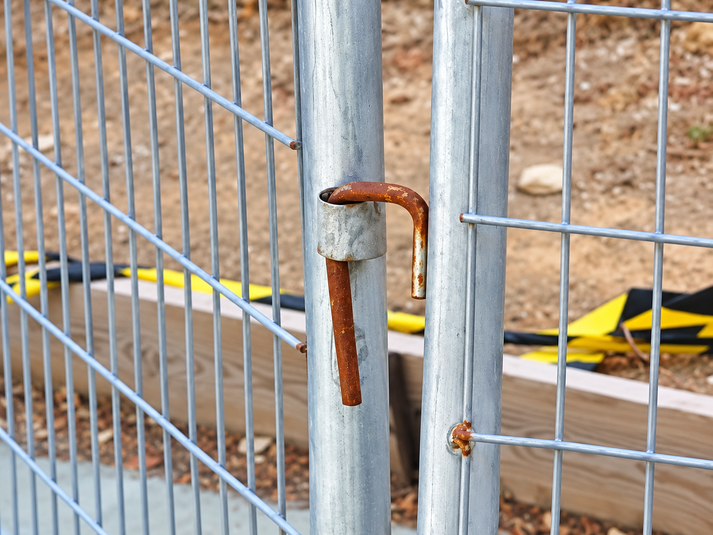 Detalle de uno de los elementos que están presentes en el patio del colegio.