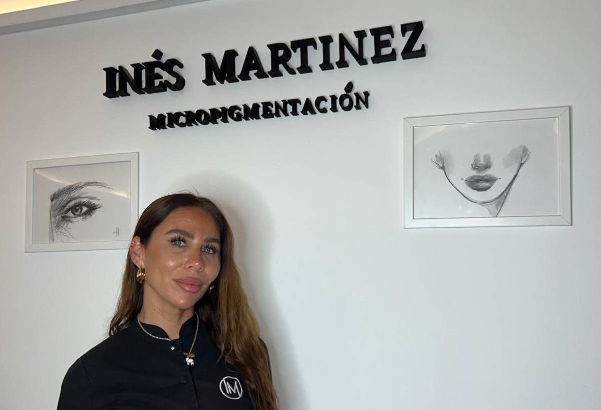 Inés Martínez en su estética. - Inés Martínez en su estética.
