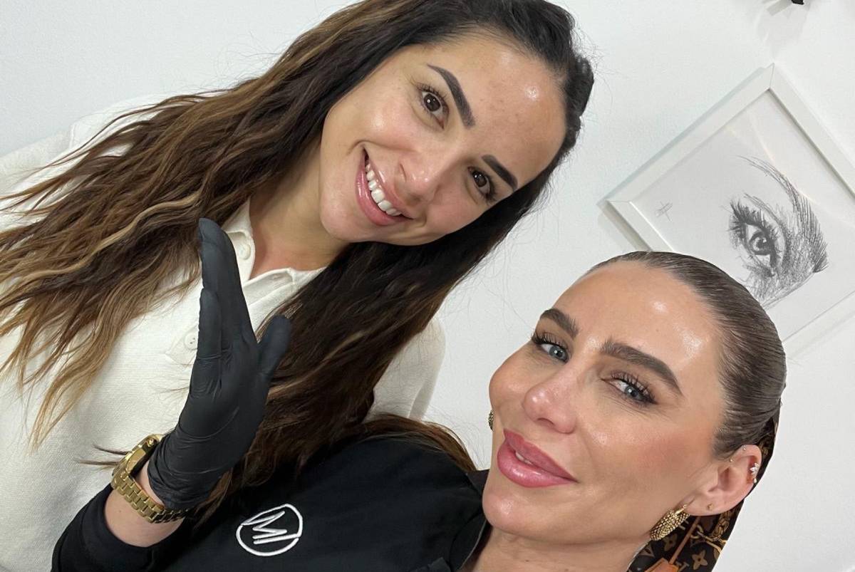 Lucía Sánchez confía en Inés Martínez para sus cejas. - Lucía Sánchez confía en Inés Martínez para sus cejas.