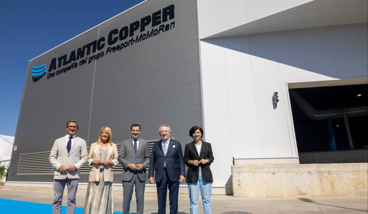 Huelva estrena la puntera planta de 'reciclaje' que recupera cobre, oro, plata, paladio, platino y níquel de aparatos electrónicos