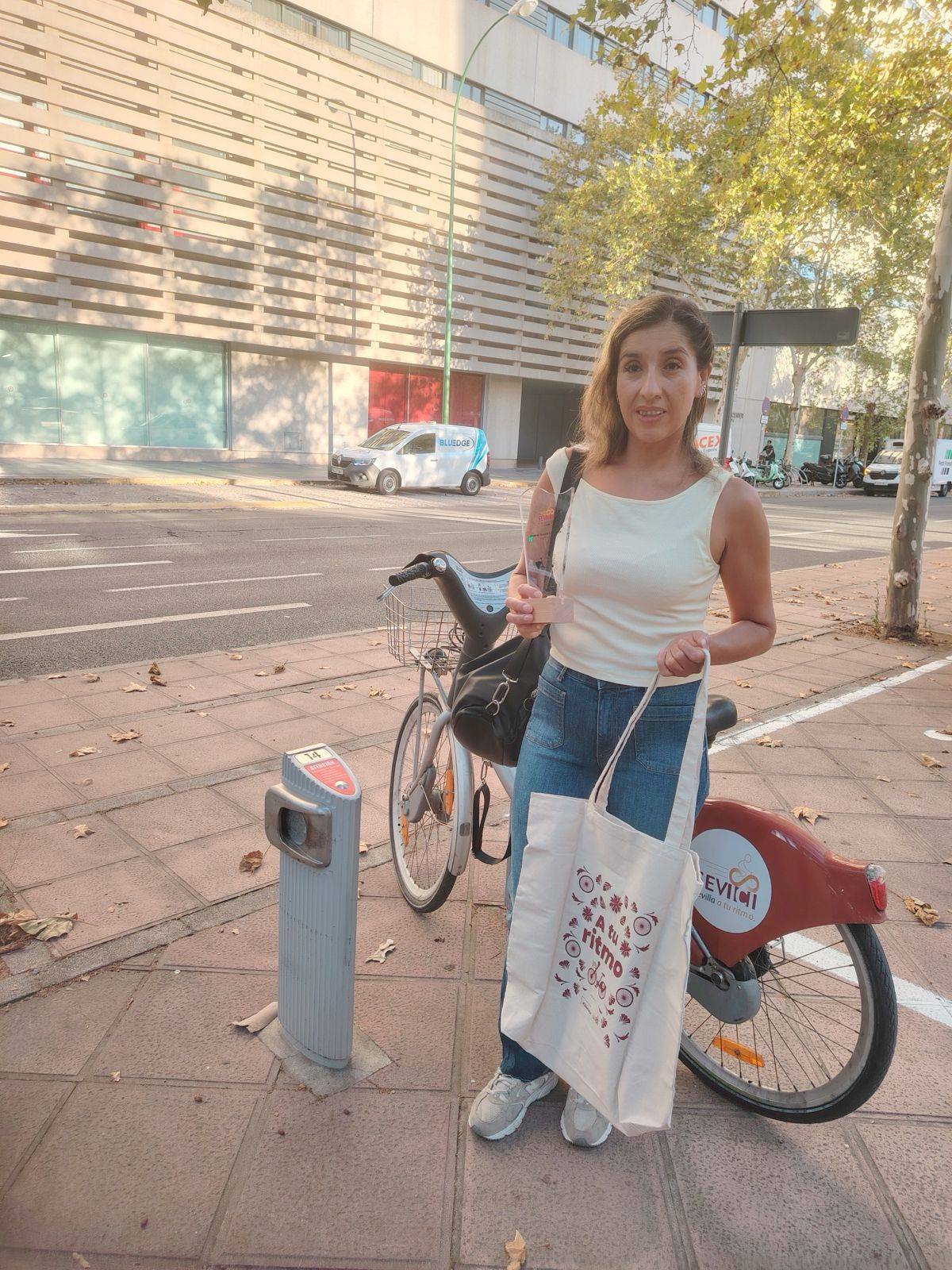 Verónica, la usuaria de más trayectos. - Verónica, la usuaria de más trayectos.