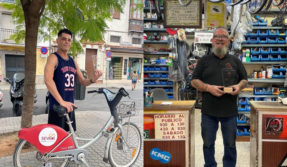 Sevici premia a los usuarios con más viajes por Sevilla y a una conocida empresa de bicis: Duarte Nuno Silva, récord con 1.684 movimientos