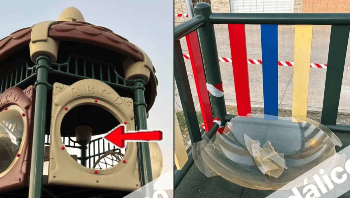 Acto vandálico en un parque infantil de Estella del Marqués: 
