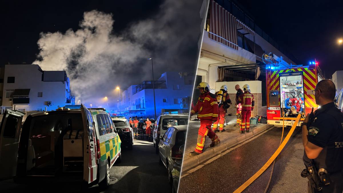 Siete personas atendidas, entre ellas una niña de 14 años, tras un incendio de madrugada en un ático de Écija