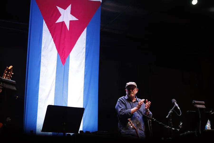 El cantautor cubano Silvio Rodríguez, en una fotografía de archivo. - Ernesto Mastrascusa / EFE El cantautor cubano Silvio Rodríguez, en una fotografía de archivo.