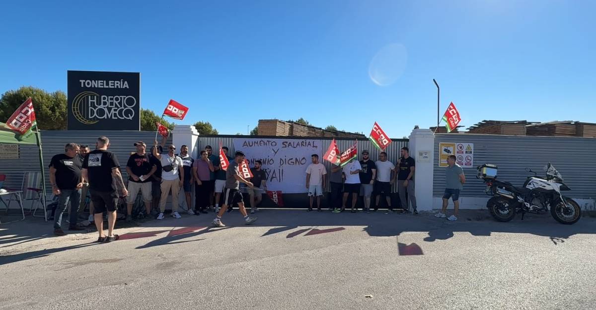 Primer día de huelga en la tonelería Huberto Domecq de Jerez: denuncian que trabajan cronometrados 