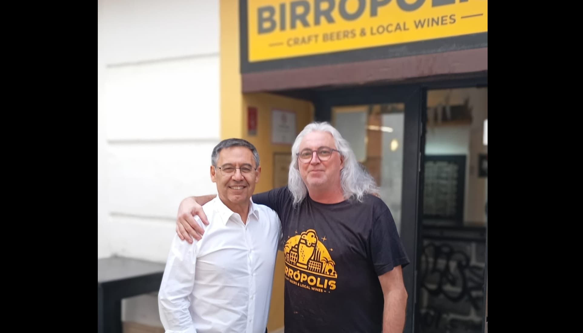 Josep María Bartomeu, de paseo la tarde de la Merced (la de Jerez)
