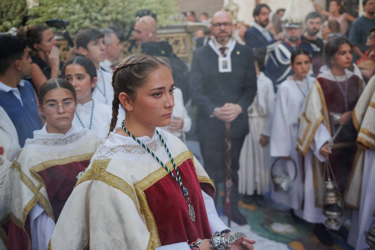 La Virgen de la Merced por las calles de Jerez 