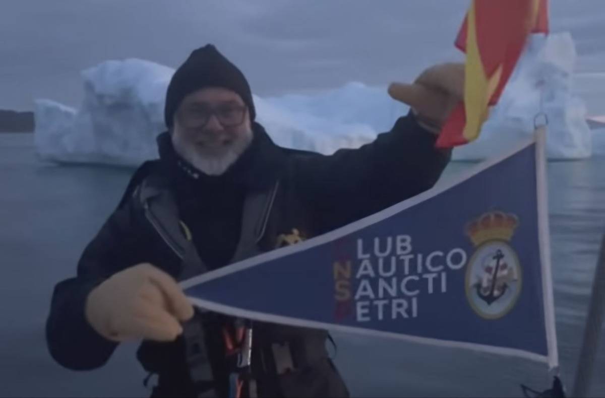 De Chiclana al Círculo Polar Ártico: Miguel hace más de 3.000 kilómetros para ondear la bandera del Club Náutico de Sancti Petri 