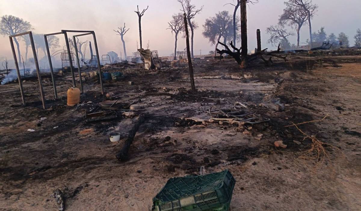 Otro incendio mortal en chabolas de Huelva: la asociación La Carpa se moviliza y obtiene una primera donación de El Jamón para los afectados