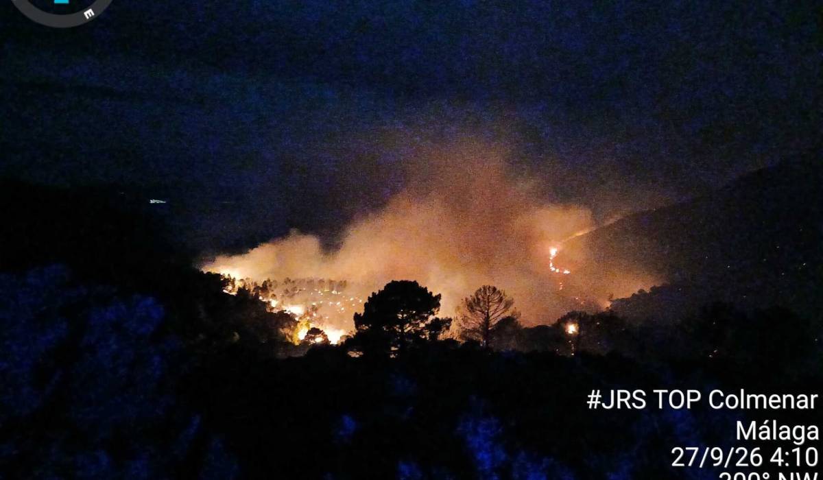 Igualeja y Parauta, confinados ante un fuego cerca de Ronda: activada la situación operativa 1 de emergencia en Málaga